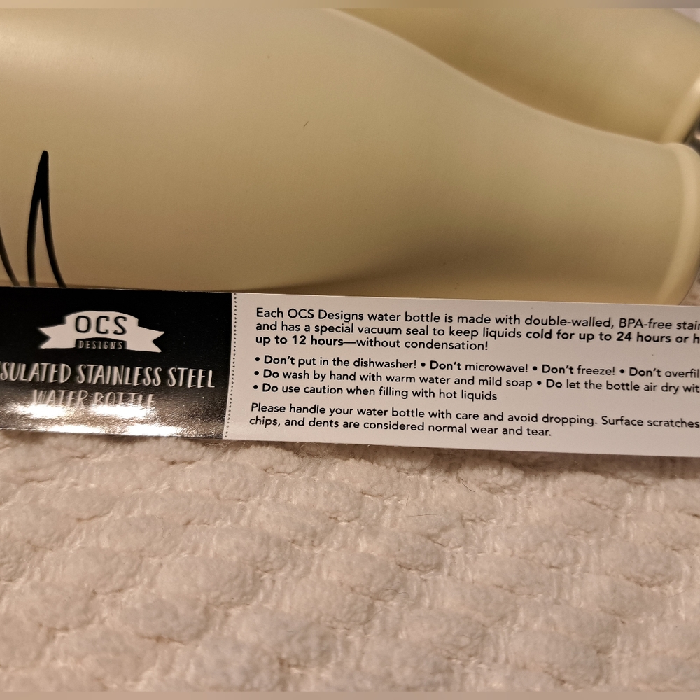 (2) Rae Dunn Water Bottles - Picture 5 of 6